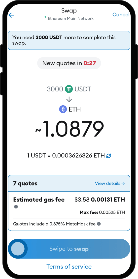 Swap Your USDT for FROG