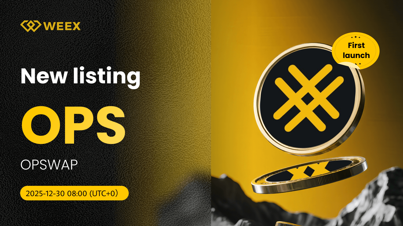 هم اکنون جفت ارز USDT برای OPS در WEEX: معامله کوین OPSWAP (OPS)