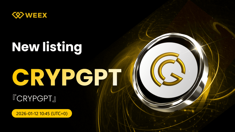 جفت ارز USDT با نماد CRYPGPT: سکه CrypGPT در WEEX Spot فهرست شد