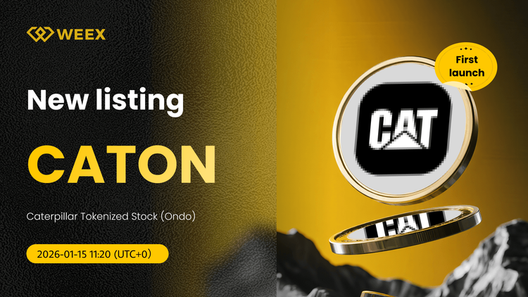 فهرست CATON USDT: سهام توکنی کاترپیلار در WEEX Spot