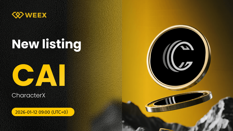 معاملات لحظه‌ای CAI USDT به صورت زنده در WEEX: فهرست کاراکترX