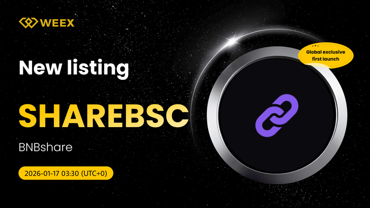 اولین عرضه انحصاری جهانی: کوین BNBshare (SHAREBSC) در WEEX با جفت معاملاتی لحظه‌ای USDT SHAREBSC