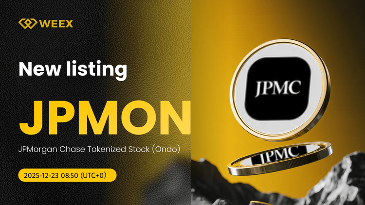 معامله JPMON USDT: سهام توکنیزه شده جی‌پی‌مورگان چیس در WEEX