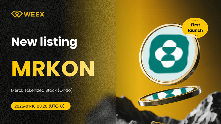 معامله MRKON USDT: سهام توکنیزه شده مرک (اوندو) در صرافی WEEX