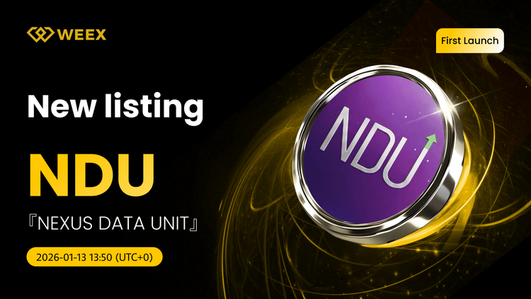 NDU USDT زنده: فهرست سکه‌های Nexus Data Unit (NDU) در WEEX Spot
