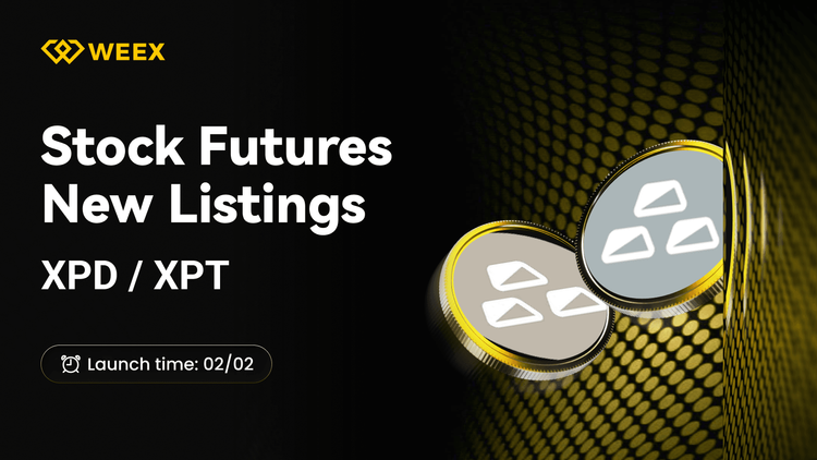 لیست جدید معاملات آتی WEEX: قراردادهای دائمی XPD/USDT و XPT/USDT
