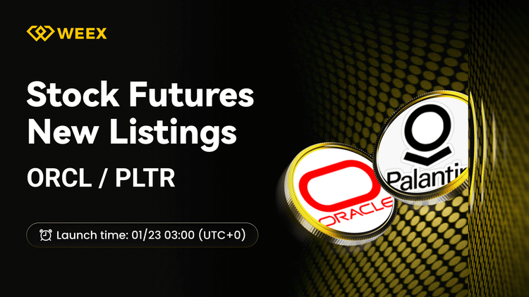 WEEX قراردادهای دائمی USDT ORCL و USDT PLTR را راه‌اندازی می‌کند