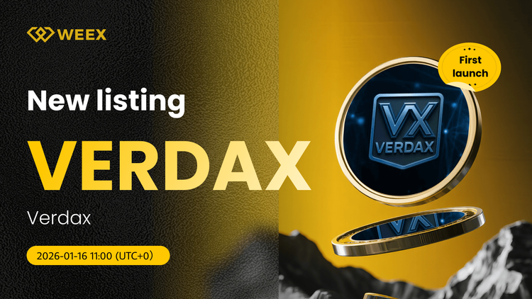 پیر USDT VERDAX به تازگی در WEEX Spot لیست شده است