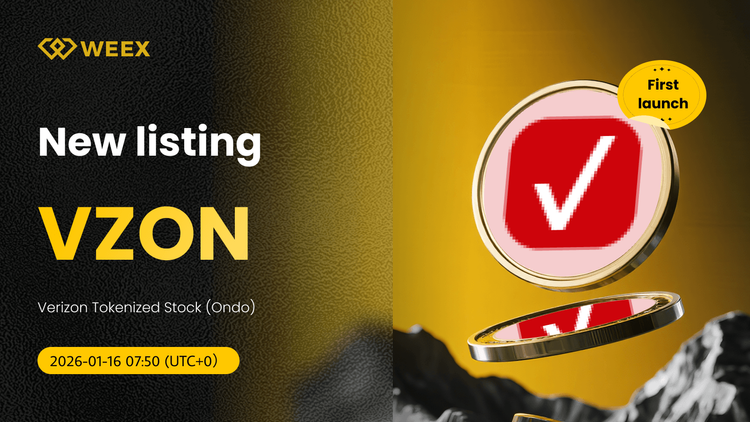 معاملات لحظه‌ای VZON USDT به تازگی در بورس WEEX فهرست شده است