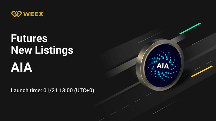 قرارداد دائمی AIA USDT: فهرست‌های آتی WEEX، سکه AIA