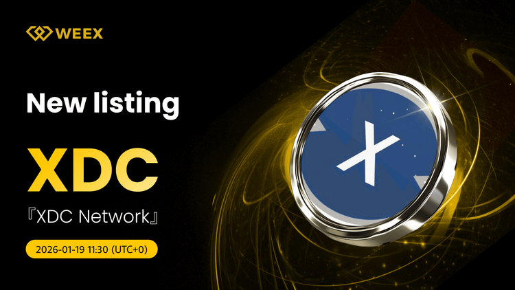 جفت XDC USDT فهرست شده است: در WEEX Spot سکه شبکه XDC را معامله کنید